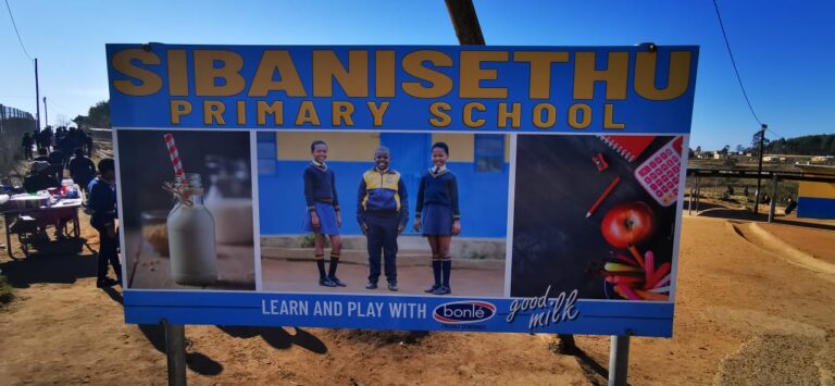 School sign boards donated